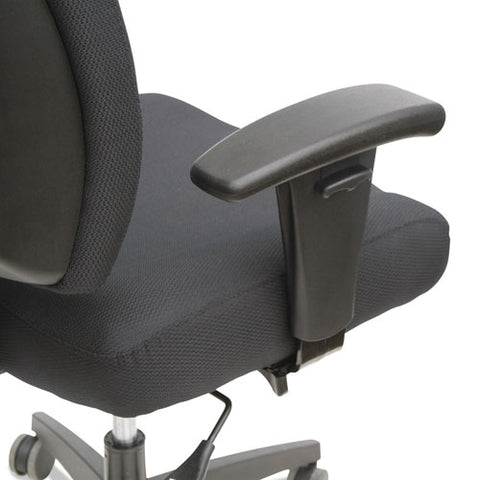 Image of Alera Wrigley Series High Performance Mid-back Synchro-tilt Task Chair, Supports Up To 275 Lbs, Black Seat/back, Black Base