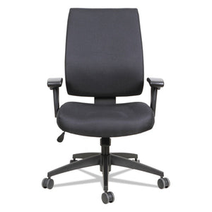 Alera Wrigley Series High Performance Mid-back Synchro-tilt Task Chair, Supports Up To 275 Lbs, Black Seat/back, Black Base