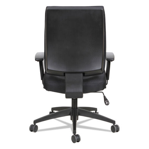 Image of Alera Wrigley Series High Performance Mid-back Synchro-tilt Task Chair, Supports Up To 275 Lbs, Black Seat/back, Black Base