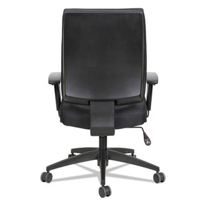 Alera Wrigley Series High Performance Mid-back Synchro-tilt Task Chair, Supports Up To 275 Lbs, Black Seat/back, Black Base