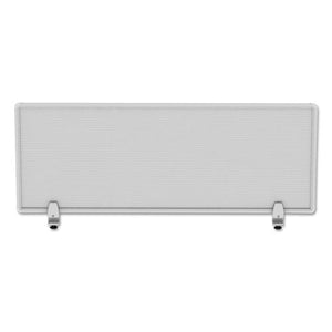 Polycarbonate Privacy Panel, 47w X 0.50d X 18h, Silver/clear