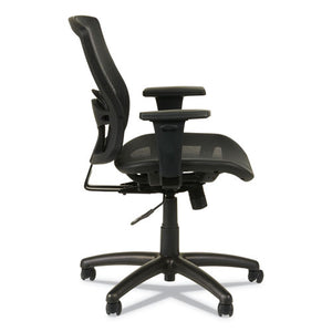 Alera Etros Series Suspension Mesh Mid-back Synchro Tilt Chair, Supports Up To 275 Lbs, Black Seat/black Back, Black Base