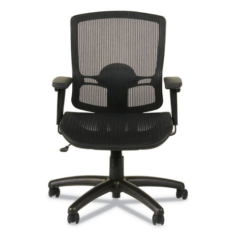 Image of Alera Etros Series Suspension Mesh Mid-back Synchro Tilt Chair, Supports Up To 275 Lbs, Black Seat/black Back, Black Base