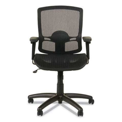 Image of Alera Etros Series Suspension Mesh Mid-back Synchro Tilt Chair, Supports Up To 275 Lbs, Black Seat/black Back, Black Base