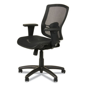 Alera Etros Series Suspension Mesh Mid-back Synchro Tilt Chair, Supports Up To 275 Lbs, Black Seat/black Back, Black Base