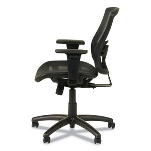 Alera Etros Series Suspension Mesh Mid-back Synchro Tilt Chair, Supports Up To 275 Lbs, Black Seat/black Back, Black Base