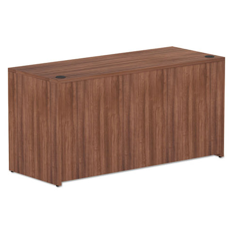 Image of Alera Valencia Series Credenza Shell, 59.13w X 23.63d X 29.5h, Modern Walnut