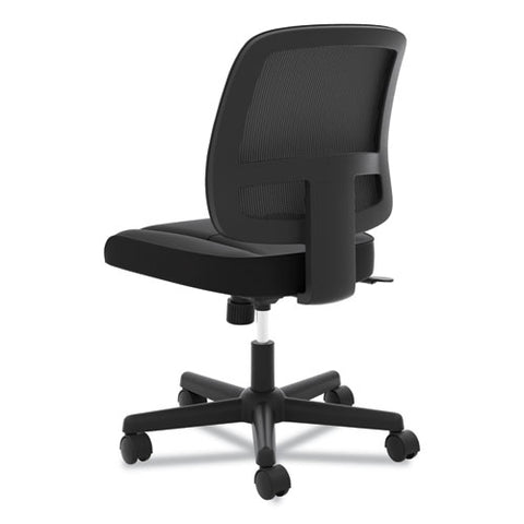 Image of Valutask Mesh Back Task Chair, Supports Up To 250 Lbs., Black Seat/black Back, Black Base