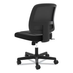 Valutask Mesh Back Task Chair, Supports Up To 250 Lbs., Black Seat/black Back, Black Base