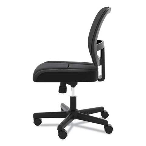 Image of Valutask Mesh Back Task Chair, Supports Up To 250 Lbs., Black Seat/black Back, Black Base