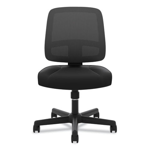 Image of Valutask Mesh Back Task Chair, Supports Up To 250 Lbs., Black Seat/black Back, Black Base