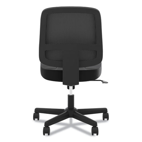 Image of Valutask Mesh Back Task Chair, Supports Up To 250 Lbs., Black Seat/black Back, Black Base