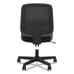 Valutask Mesh Back Task Chair, Supports Up To 250 Lbs., Black Seat/black Back, Black Base