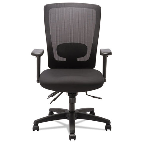 Image of Alera Envy Series Mesh High-back Multifunction Chair, Supports Up To 250 Lbs., Black Seat/black Back, Black Base