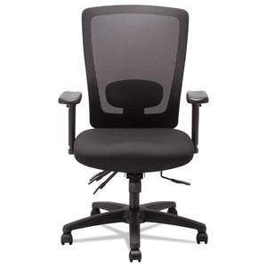 Alera Envy Series Mesh High-back Multifunction Chair, Supports Up To 250 Lbs., Black Seat/black Back, Black Base