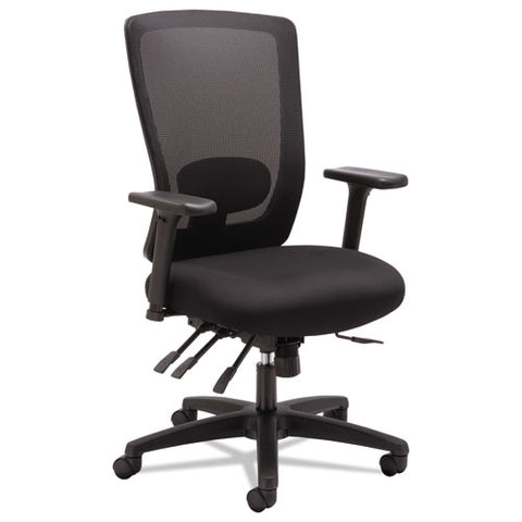 Image of Alera Envy Series Mesh High-back Multifunction Chair, Supports Up To 250 Lbs., Black Seat/black Back, Black Base