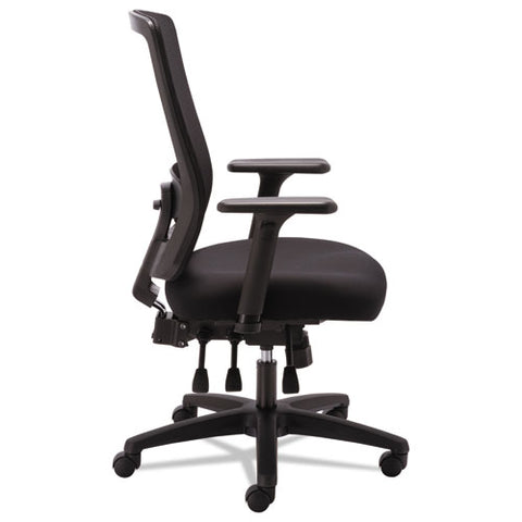 Image of Alera Envy Series Mesh High-back Multifunction Chair, Supports Up To 250 Lbs., Black Seat/black Back, Black Base