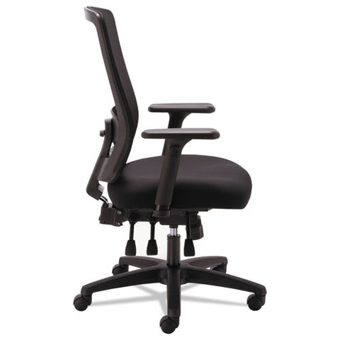 Image of Alera Envy Series Mesh High-back Multifunction Chair, Supports Up To 250 Lbs., Black Seat/black Back, Black Base