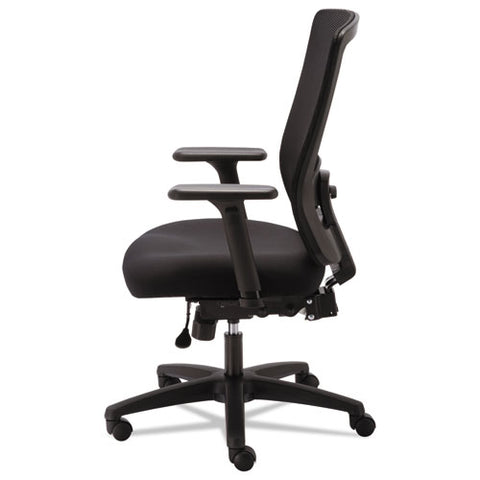 Image of Alera Envy Series Mesh High-back Multifunction Chair, Supports Up To 250 Lbs., Black Seat/black Back, Black Base