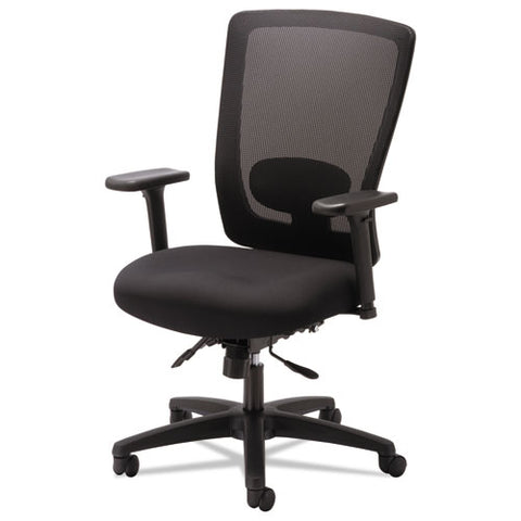 Image of Alera Envy Series Mesh High-back Multifunction Chair, Supports Up To 250 Lbs., Black Seat/black Back, Black Base