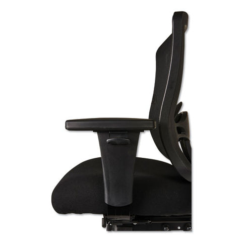 Image of Alera Etros Series High-back Multifunction With Seat Slide Chair, Supports Up To 275 Lbs, Black Seat/black Back, Black Base