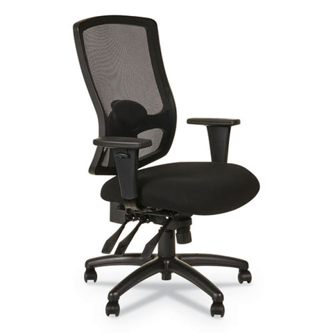 Image of Alera Etros Series High-back Multifunction With Seat Slide Chair, Supports Up To 275 Lbs, Black Seat/black Back, Black Base