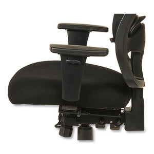 Alera Etros Series High-back Multifunction With Seat Slide Chair, Supports Up To 275 Lbs, Black Seat/black Back, Black Base