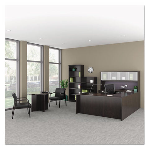 Image of Alera Valencia Series Hutch With Doors, 70.63w X 15d X 35.38h, Espresso