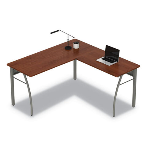 Image of Trento Line L-shaped Desk, 59.13w X 59.13d X 29.5h, Cherry