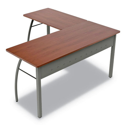 Image of Trento Line L-shaped Desk, 59.13w X 59.13d X 29.5h, Cherry