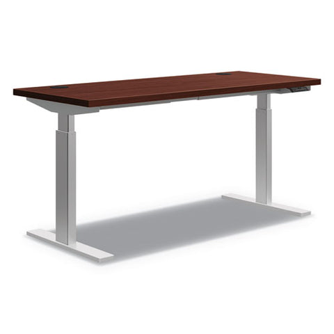 Image of Coordinate Height-adjustable Base, 72" H X 24" D X 25.5" To 45.25" H, Nickel