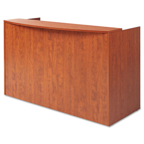 Image of Alera Valencia Series Reception Desk With Counter, 71w X 35.5d X 42.5h,  Cherry