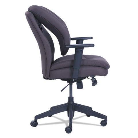 Image of Cosset Ergonomic Task Chair, Supports Up To 275 Lbs., Gray Seat/gray Back, Black Base