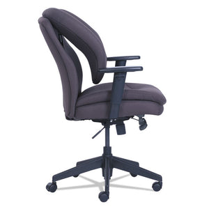 Cosset Ergonomic Task Chair, Supports Up To 275 Lbs., Gray Seat/gray Back, Black Base