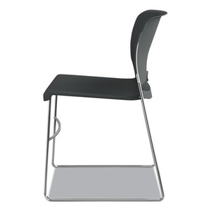 Olson Stacker High Density Chair, Lava Seat/lava Back, Chrome Base, 4/carton