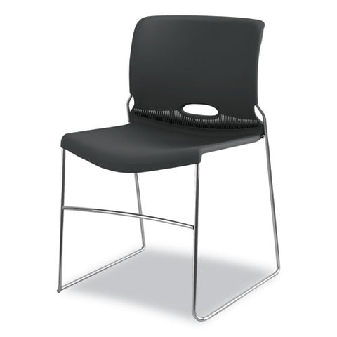 Image of Olson Stacker High Density Chair, Lava Seat/lava Back, Chrome Base, 4/carton