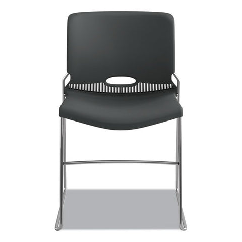 Image of Olson Stacker High Density Chair, Lava Seat/lava Back, Chrome Base, 4/carton