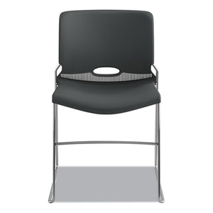 Olson Stacker High Density Chair, Lava Seat/lava Back, Chrome Base, 4/carton