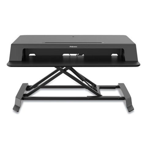 Image of Lotus Lt Sit-stand Workstation, 34.38w X 28.38d X 7.62h, Black