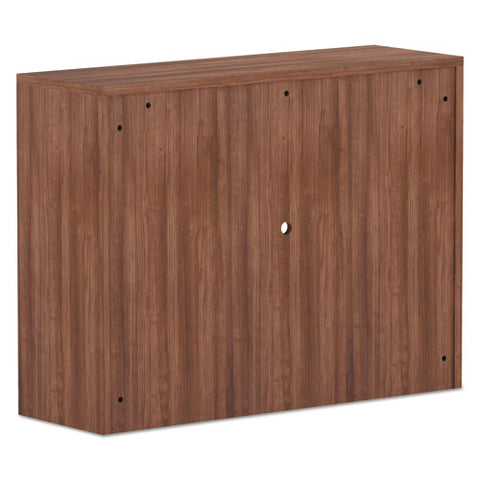 Image of Alera Valencia Series Hutch, 3 Compartment, 47.13w X 15d X 35.38h, Modern Walnut