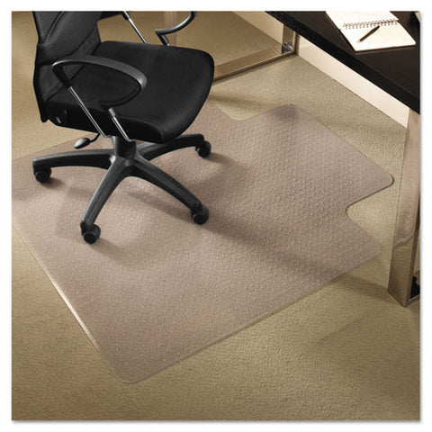 Image of Everlife Chair Mats For Medium Pile Carpet With Lip, 45 X 53, Clear