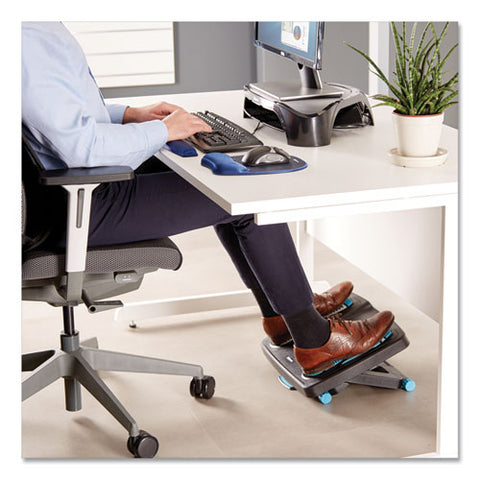 Image of Energizer Foot Support, 17.88w X 13.25d X 6.5h, Charcoal/blue/gray