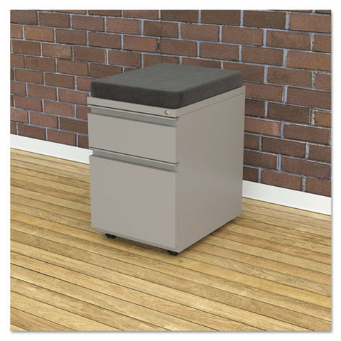 Image of 2-drawer Metal Pedestal Box File With Full Length Pull, 14.96w X 19.29d X 21.65h, Light Gray