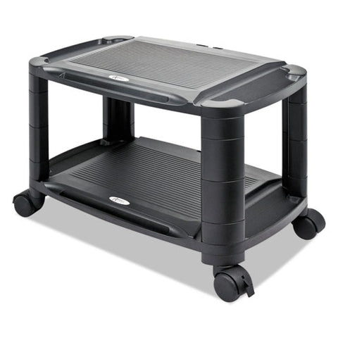 Image of 3-in-1 Storage Cart And Stand, 21.63w X 13.75d X 24.75h, Black/gray