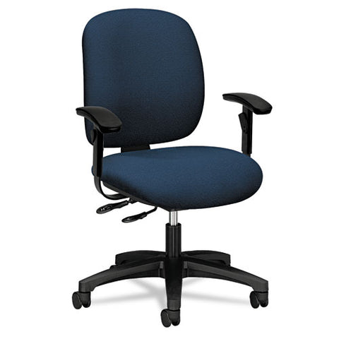 Image of Comfortask Multi-task Chair, Supports Up To 300 Lbs., Black Seat, Black Back, Black Nylon Base