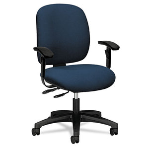 Comfortask Multi-task Chair, Supports Up To 300 Lbs., Black Seat, Black Back, Black Nylon Base