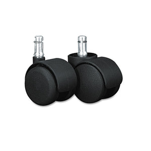 Safety Casters, Oversize Neck Polyurethane, B Stem, 110 Lbs/caster, 5/set