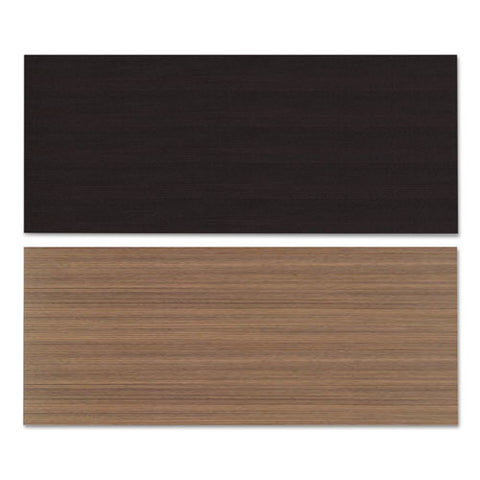 Image of Reversible Laminate Table Top, Rectangular, 71 1/2w X 29 1/2d, Espresso/walnut