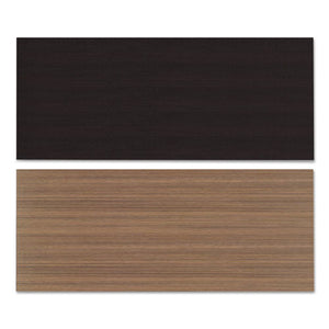 Reversible Laminate Table Top, Rectangular, 71 1/2w X 29 1/2d, Espresso/walnut