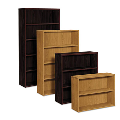 Image of 10500 Series Laminate Bookcase, Three-shelf, 36w X 13-1/8d X 43-3/8h, Mahogany